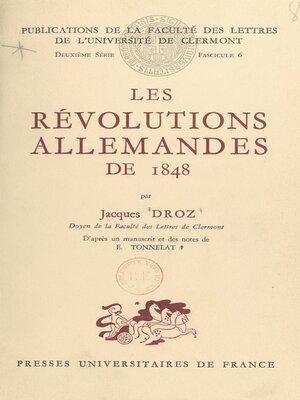 cover image of Les révolutions allemandes de 1848
